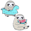 Gifts Fancy Enamel Brooch Cartoon Animal Badge Lapel Pins Sloth Koala Cat
