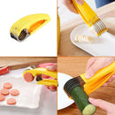 Safe Banana Slicer DIY Fruit Tools Ham Sausage Chunking Creative Gadgets