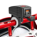 PD QC3.0 USB Motorcycle Charger with Voltmeter Waterproof Power Supply Adapter