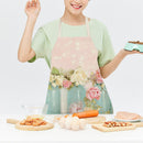 Flowerpots Kitchen Cotton Linen Apron Home Cooking Baking Bibs for Coffee
