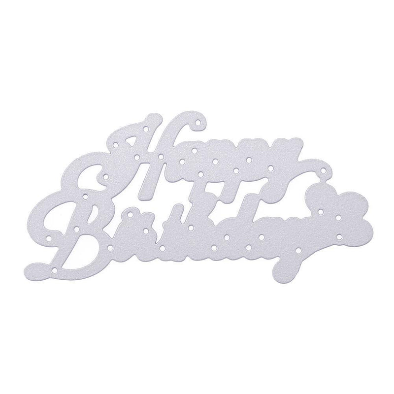 Birthday Writing Pattern Decor DIY Machining Die Carbon Steel Stencil