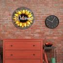 Retro Poster Sunflower Tin Sign Painting Plate Wall Art Decor for Cafe Bar Home