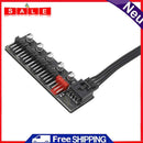 5-Port Desktop PC Cooler Cooling Fan Hub Splitter Controller for 4-Pin PWM Fan