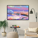 Educational Jigsaw Toys 1000pcs DIY Beach Oil Painting Puzzle for Kids Adul