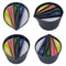 #A Silicone Paint Pouring Split Cups Reusable DIY Fluid Painting Paint Cups Tool