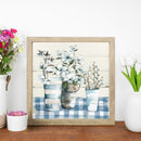 Ink Blue Flower Oil Paint By Numbers Kit DIY Acrylic Painting Wall Art Picture