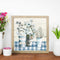 Ink Blue Flower Oil Paint By Numbers Kit DIY Acrylic Painting Wall Art Picture