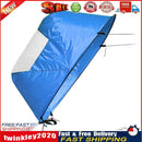 42 Inch Folding Kayak Wind Paddle Sailing Popup Sail w/Clear Window(Blue) Newly