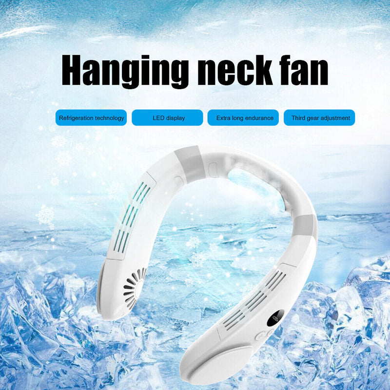 Portable Hanging Neck Fan Air Conditioning Cool Electric Outdoor Wearable Fans