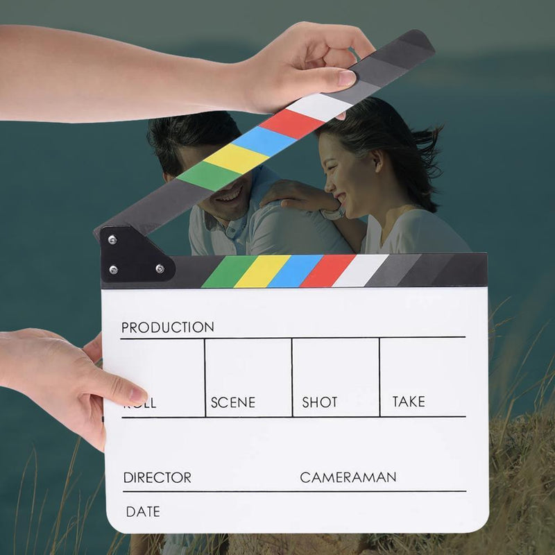 Acrylic Colorful Director Video Scene Clapperboard Movie Movie Clapper Cut Prop