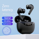 TWS Wireless Headphone Stereo Bluetooth-compatible Earbuds Earphone (Black)