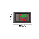 LCD Digital Dual Display Voltmeter Meter Battery Capacity Indicator (Red) Newly