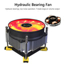 LANSHUO 4 Pin PC CPU Cooling Fan PWM for Intel LGA 115X/1366 (Red Light)