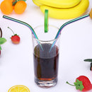3pcs Reusable Drinking Straws Cleaner Brush Set Stainless Steel Straws(F) Newly