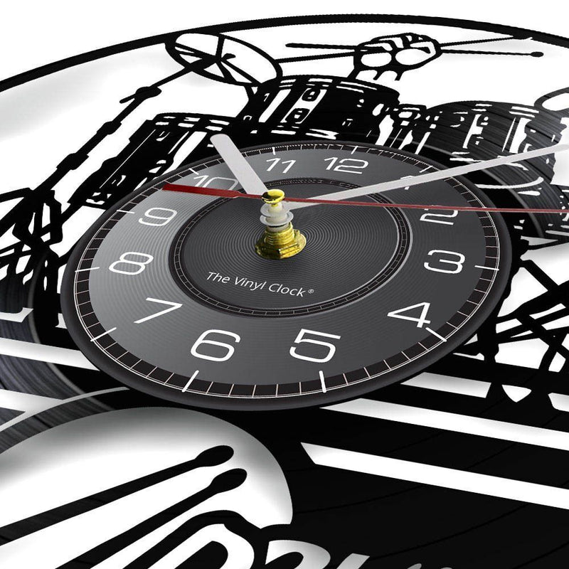 Decoration Drum Kit Wall Clocks Wall Hanging Record Wall Clock Hanging Watch