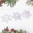 Christmas Crystal Snowflake Epoxy Molds Kit DIY Hanging Pendant DECORATE