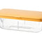 Ice Cube Tray with Lid Silicone Ice Maker Mold Bar Kitchen Tools (Yellow) Newly