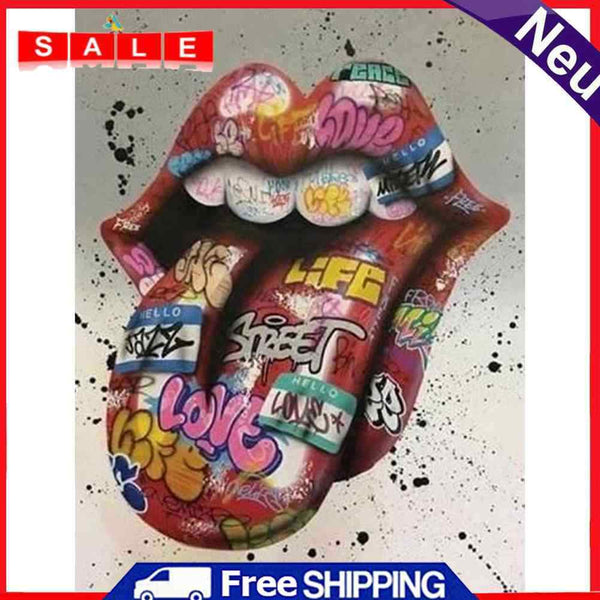 5D Diamond Painting Graffiti Kit Full Round Drill DIY Mosaic Picture Home Decor