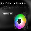 CR1200E 2 Heat Pipe CPU Cooler RGB 3Pin Cooling Fans Heatsink Light Fan Radiator