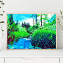 1000pcs DIY Grass River Paper Puzzle Educational Jigsaw Handmade Assembling Toys