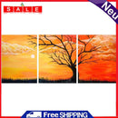 DIY Paint By Number Kit Beautiful Sunset Triptych Acrylic Paint Art Craft Gift