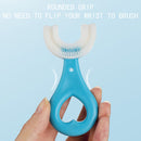 Kids Whole Mouth Toothbrush with Handle Silicone Brush Head Gift for Toddler