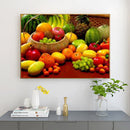 16x12 inch Full Round Diamond Painting Fruit Harvest Rhinestone Picture DIY Set
