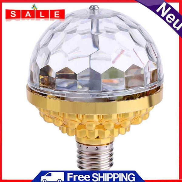 6W RGB LED Stage Light 110V-240V Par Light Rotate Crystal Magic Ball Bulb f