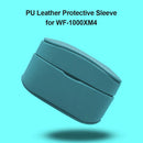 PU Leather Protective Cover Case for Sony WF-1000XM4 Charging Case (Blue)
