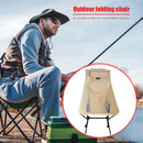 Outdoor Collapsible Folding Camping Chair with Back Support Support 330 lbs