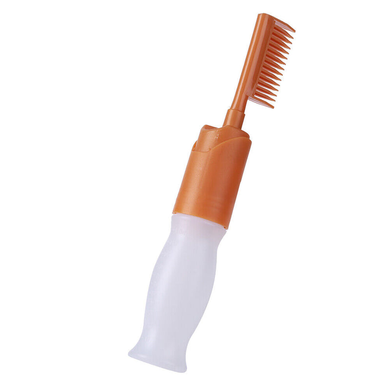 Portable Empty Hair Dye Applicator Brush Bottle with Comb Teeth Styling Tool