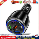 5USB QC3.0 Car Charger 3.1A Multi Ports Phone Fast Quick Charging (Black) Newly