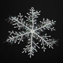 3pcs Christmas White Snowflake Windows Party Xmas Trees Hanging Decor (11cm
