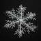 3pcs Christmas White Snowflake Windows Party Xmas Trees Hanging Decor (11cm