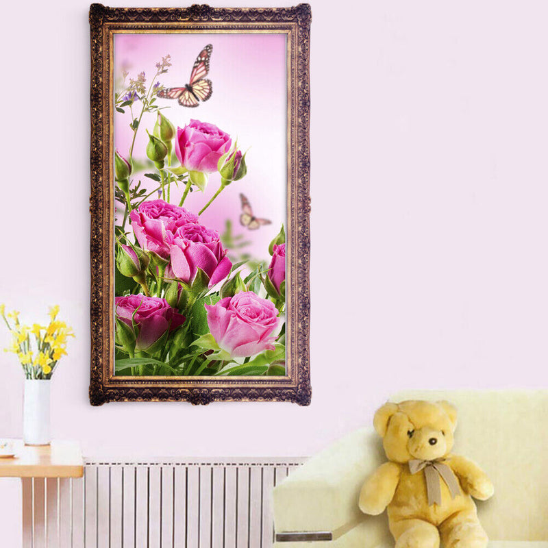5D DIY Diamond Painting Rose Cross Stitch Embroidery Rhinestones Mosaic Kit