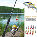 10pcs/pack Fishing Lures Spoon Bait Set Metal Hard Bait Lure Kit with Box