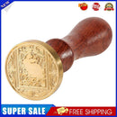Retro Animal Printed Wax Seal Stamp Fire Painting for DIY Envelope Card (D)