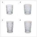 Single Layer Nordic Drinkware Clear Glass Cup Drinking Cup Sunflower Glass Cup