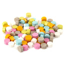 100pcs Retro Octagon Fire Painting Pills Sealing Wax Grain for Envelope (A)