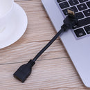 15cm 90 Degree Elbow HDMI-compatible Male Port to HDMI-compatible Female Po