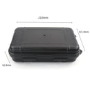 Outdoor Waterproof Sealed Box Shockproof EDC Tools Storage Case (Black XL)