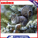 5D Rhinestone Pictures DIY Cute Squirrel Full Round Drill Diamond Painting Kit
