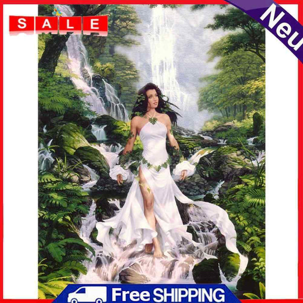 Forest Elf Girl Oil Paint By Numbers Kits Canvas Picture for Adults Children