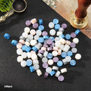 100pcs Octagon Fire Painting Pills Sealing Wax Granule Stamping Wedding Envelope