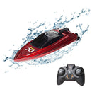2.4GHz RC Boat High Speed LED Lights Waterproof Electric Ship Toys (Red) Newly
