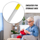 Knitting Needle Storage Organizer Hand Sewing Needle Storage Tube (Yellow) Newly