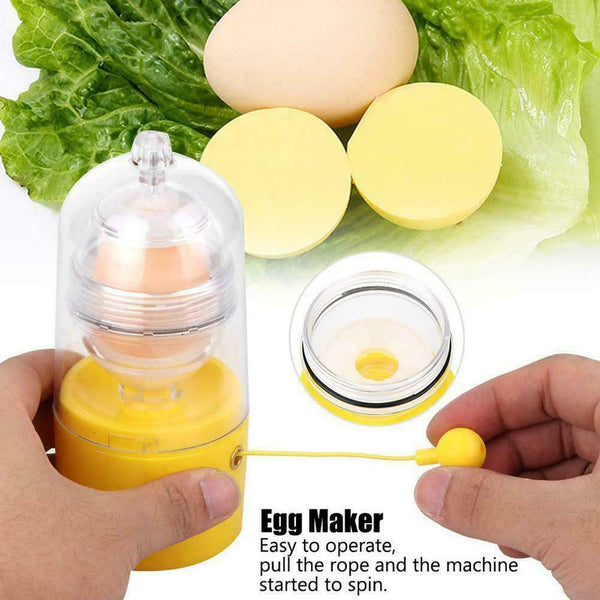 Eggs Mixing Maker Manual Egg Stirring Golden Eggs Puller Kitchen Shaker C7K2