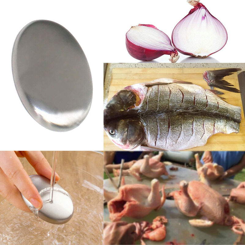 Odor Remover Stainless Steel Soap Kitchen Bar Garlic Fish Deodorize Tools