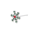Women 8Pcs/Set Santa Gift Deer Stud Earrings Xams Snowflake Christmas Tree