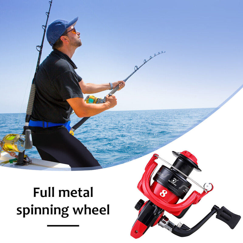 Fishing Reels Metal Spinning Saltwater for Bass Pike Fishing Wheel Accessories